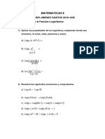 Matematicas Ii. Act. Funcion Logaritmica