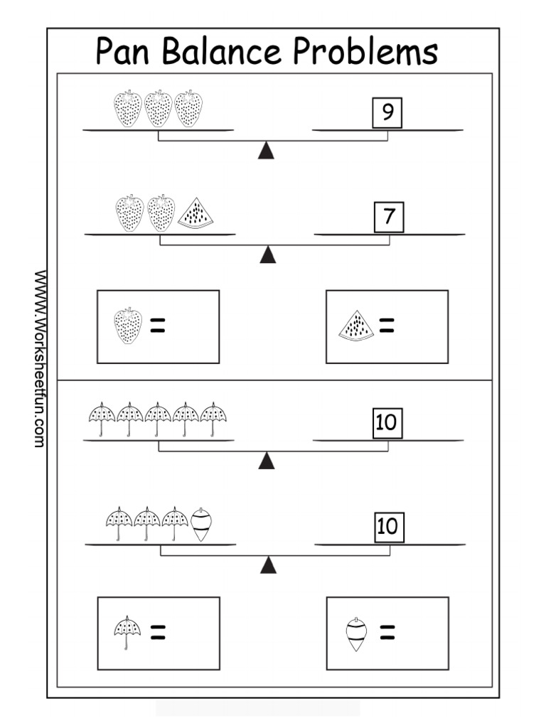 Balance Problems 2variables 2 | PDF