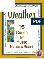 Music Coloring Pages 15 WEATHERthemed Music Coloring Sheets