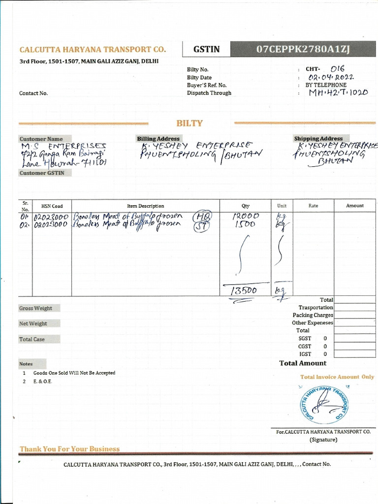 SHIPPINGBILL | PDF