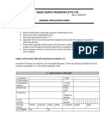 GN Transport Bursary Application Form