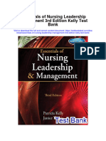 Instant Download Essentials of Nursing Leadership Management 3rd Edition Kelly Test Bank PDF Full Chapter