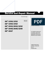 Service and Repair Manual: GS - 1530/1532 GS - 1930/1932 GS - 2032/2632/3232 GS - 2046/2646/3246 GS - 4047