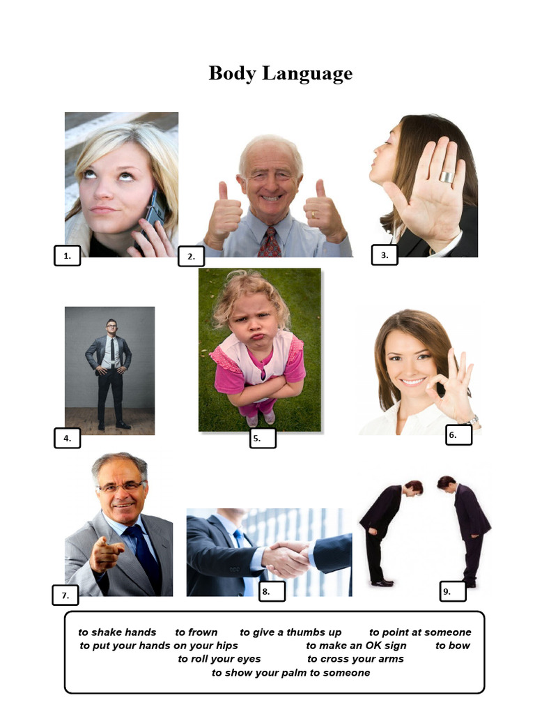 01 Body Language Quiz PDF