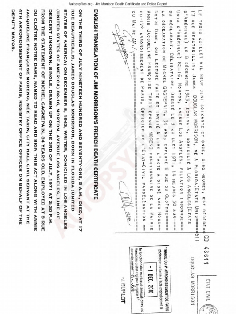 Jim Morrison Death Certificate Details PDF(02)