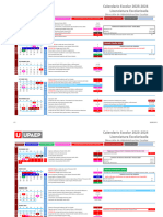 Calendario Escolar 2023-2024 Licenciatura Escolarizada 2