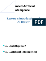 01 Introduction To Advanced Artificial Intelligence