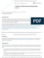 Acute Respiratory Distress Syndrome - Epidemiology, Pathophysiology, Pathology, and Etiology in Adults - UpToDate