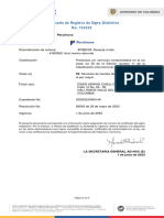 TM307 - Certificado Signos Distintivos
