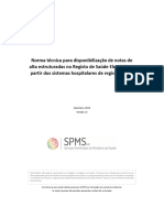 Norma Técnica para Disponibilização de Notas de Alta Estruturadas No RSE A Partir Dos Sistemas Hospitalares de Registo Clínico