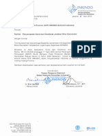 88.A - Ketua DPP INKINDO Se Indonesia - Penyampaian Surat Dari Direktorat Jenderal Bina Konstruksi