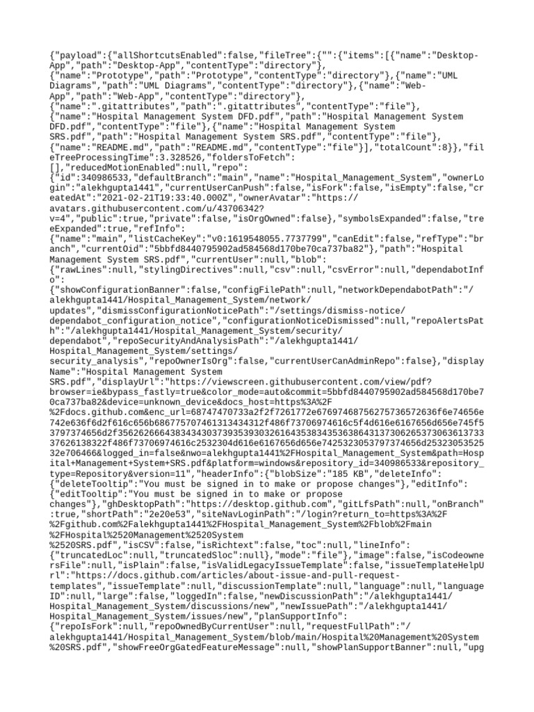 Hospital Management System SRS | PDF | System Software | Information ...