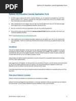 Sphera LCA Education License Application Form - 2023