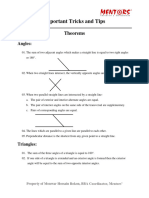 Handout On Theorems