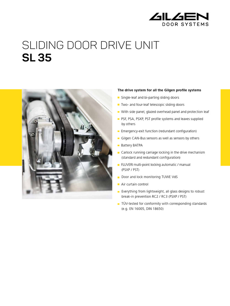 Gilgen Door Systems Bedienungsanleitung