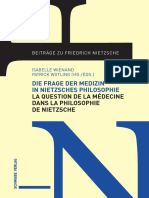 Die Frage Der Medizin in Nietzsches Philosophie: La Question de La Médecine Dans La Philosophie de Nietzsche