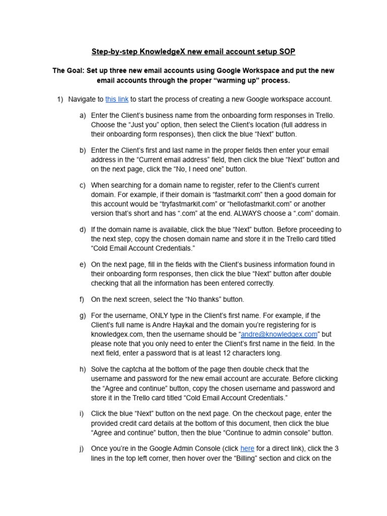 2.setting Up 5-10 Cold Email Accounts | PDF | World Wide Web | Internet ...