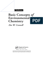 Basic Concepts of Environmental Chemistry, Des W. Connell ,Second Edition-CRC Press (2005)