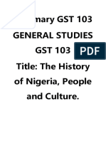 GST 103 Summary