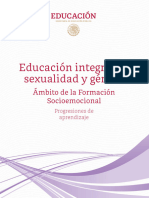 Progresiones de Aprendizaje - Educacion Integral en Sexualidad y Genero