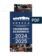 Calendario Académico UNEXCA 2024-2025