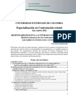Responsabilidad Sin Incumplimiento y Equilibrio Económico Del Contrato. 2022-09-23 y 24. San Andrés (Guía)