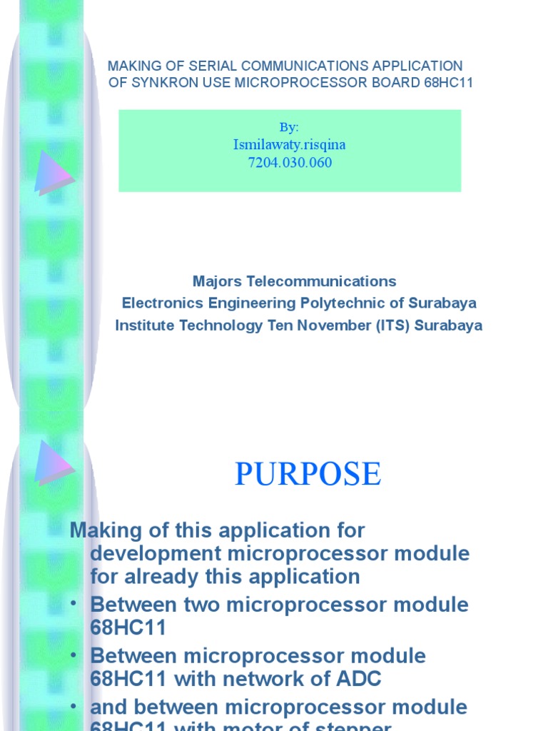 Serial Communication with 68HC11 Microprocessors | PDF