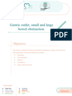 Gastric Outlet, Small and Large Bowel Obstruction