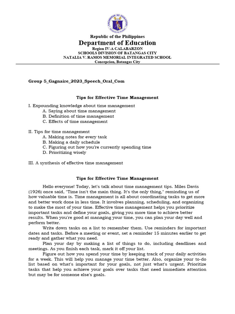 speech-tips-for-effective-time-management-gagnaire-2023-pdf-time