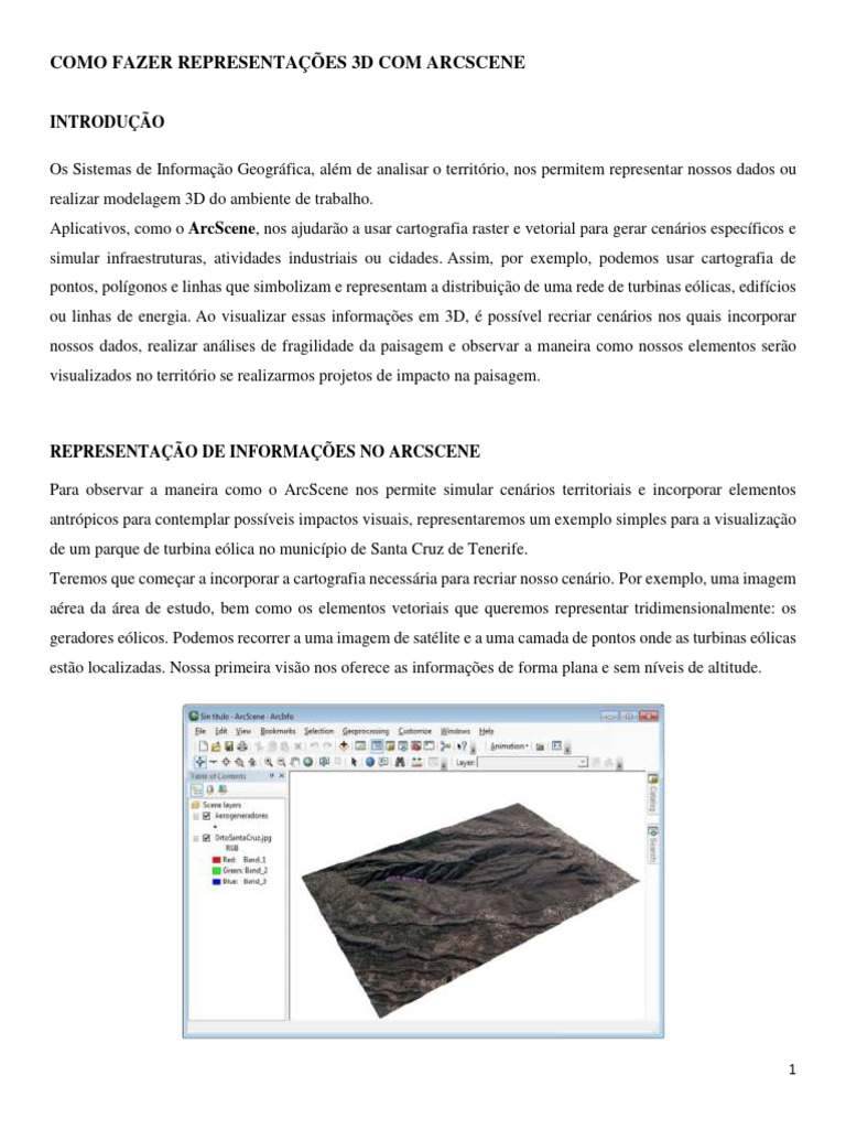 GEOFASCÍCULO 27 - COMO FAZER REPRESENTAÇÕES 3D COM ARCSCENE | PDF ...