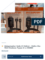 Adaptador Usb-C Hdmi - HDTV Hs-152 Hrebos Type-C X HDMI