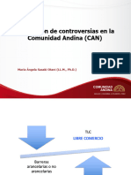 La Solucioìn de Controversias en La CAN (SPDI 2020)