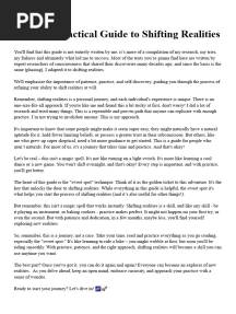 Rotten's Guide To Shifting Realities
