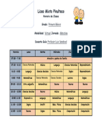 Horario Primero Basico 2024