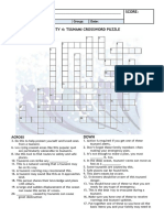 Rinhs Science 10 1st Activity 4 Tsunami Crossword Puzzle