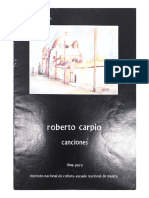 5 Canciones (Con Apuntes de Enrique Iturriaga) Roberto Carpio