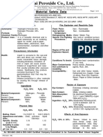 MSDS H2O2 Thai Food Grade