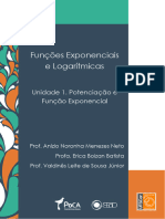 Unidade 1. Potenciação e Função Exponencial