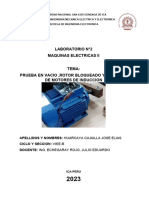 Laboratorio N°2 Prueba en Vacio y Rotor Bloqueado