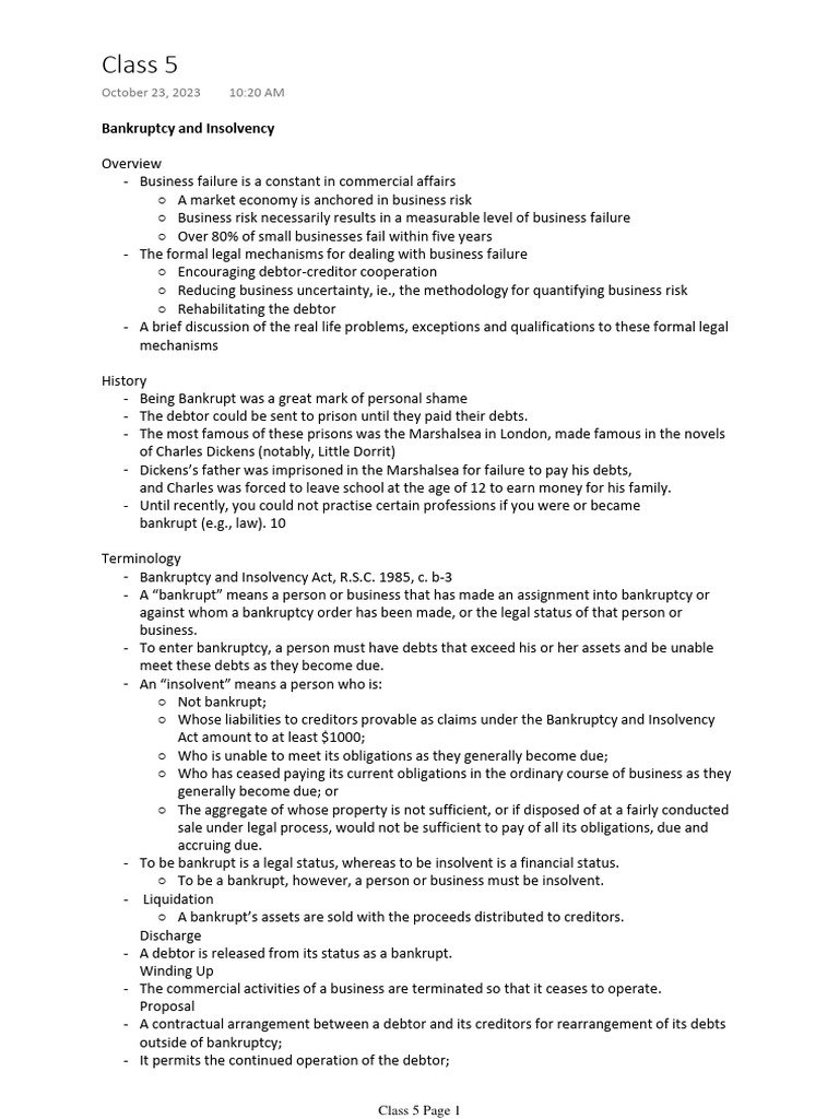 Class 5 | PDF | Finance & Money Management