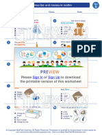 Worksheet Science Grade 1 Describe and Measure Matter 2