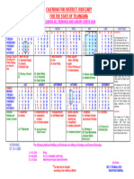 Telangana District Court 2024 Calendar