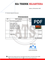 PENAWARAN PT. Starcam Apparel Indonesia - Genset Silent Matsumoto15 KVA