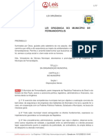 Lei Organica 1 1990 Fernandopolis SP Consolidada (07 06 2023)