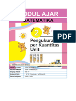 MODUL AJAR MATEMATIKA Bab 2.pengukuran Per Kuantitas Unit