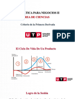 Semana 09 Sesión 02 - Criterio de La Primera Derivada PPT Marzo 2020