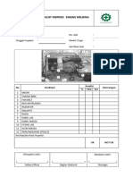 Form Check List Inspeksi Engine Welding