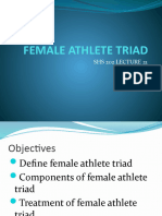 Lect 21 Female Athlete Triad