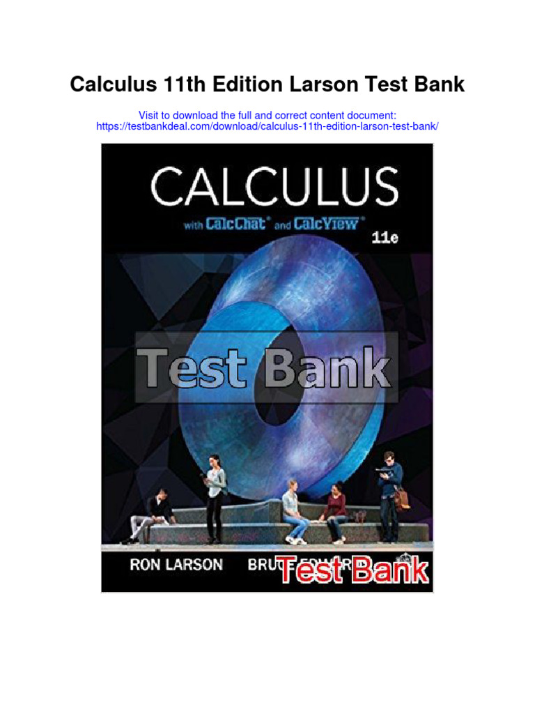 Instant Download Calculus 11th Edition Larson Test Bank PDF Full ...