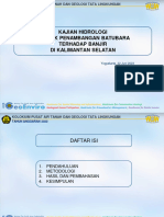 Intining - Evaluasi Kajian Hidrogeologi Dampak - Penambangan Batubara Terhadap Kejadian - Banjir Di Kalimantan Selatan